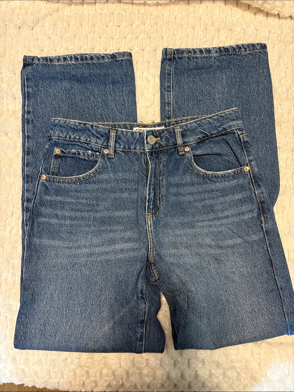 Garage Slouchy Jeans in Medium Blue Wash